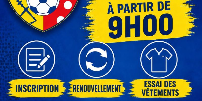Inscriptions 2026/2027 — nos permanences au club house