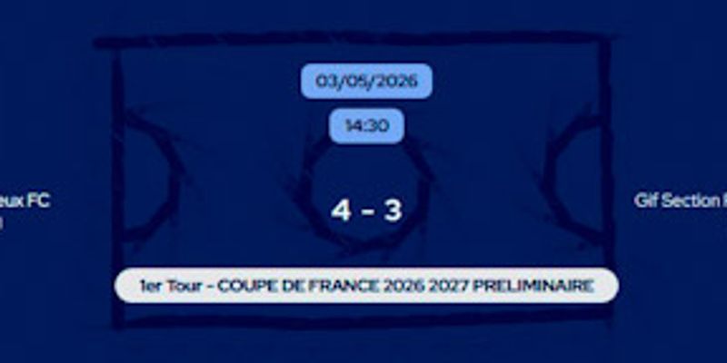 Coupe de France : Villepreux F.C. s'impose 4-3 face à Gif Section et se qualifie pour le 2e tour